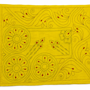 উজ্জ্বল হলুদ নকশিকাঁথা